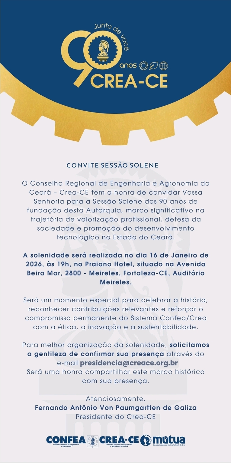 Sessão Solene 90 anos CREA-CE
