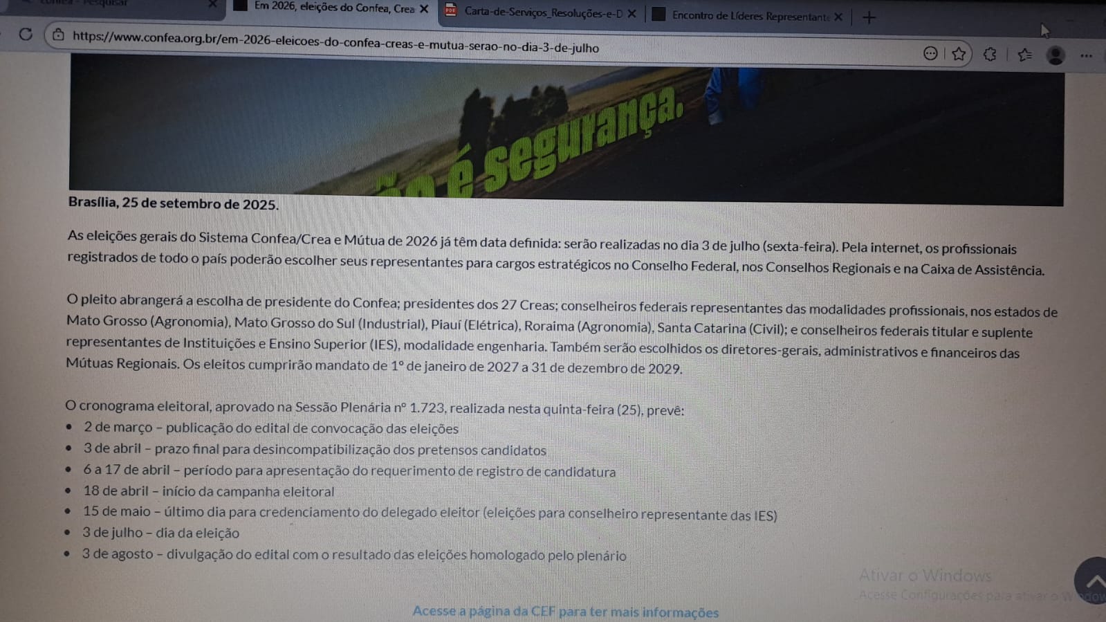 Eleições Confea/Crea/Mútua 2026